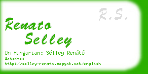 renato selley business card